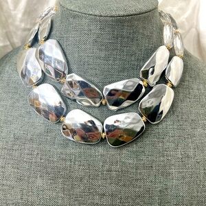 🔥🔥 I mean Fashion Jewelry Ladys Acrylic Choker With Silver and Gold Plating. M